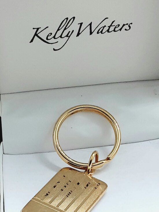 Kelly Waters Other - NEW Bridal Party Gift -- Gold Tone Engravable Key Ring